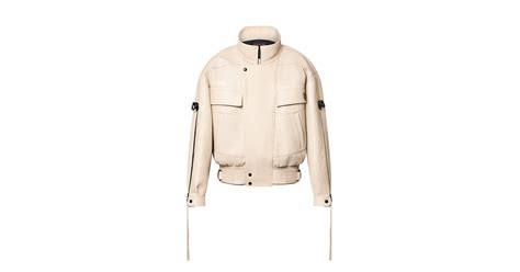 lv biker jacket|Zipper Accent Grained Leather Biker Jacket .